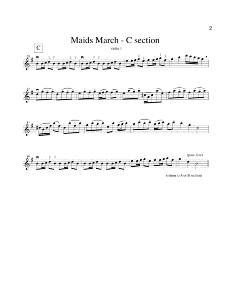 Maids March With Trumpet Obligado Page 2