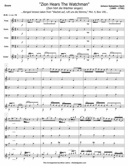 Main Theme Adapted From Movement 4 Of The Chorale Sleepers Awake Composed By Johann Sebastian Bach Page 2