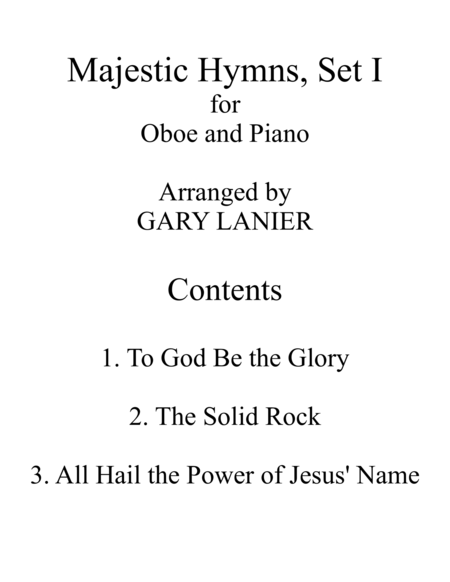 Majestic Hymns Set I Duets For Oboe Piano Page 2