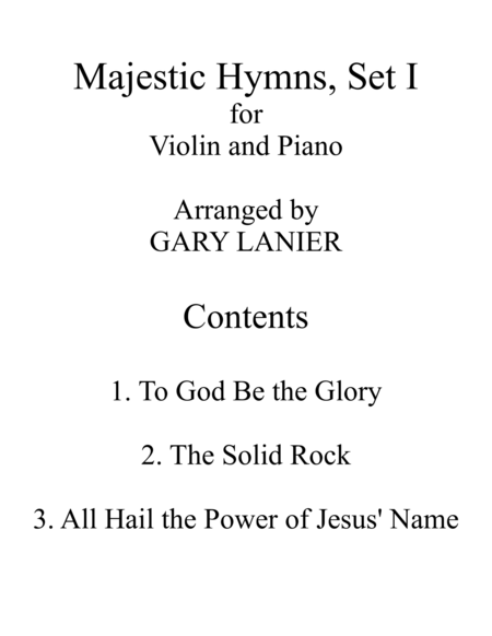 Majestic Hymns Set I Duets For Violin Piano Page 2