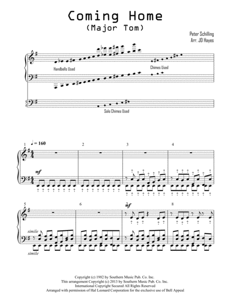 Major Tom Coming Home Handbells Page 2