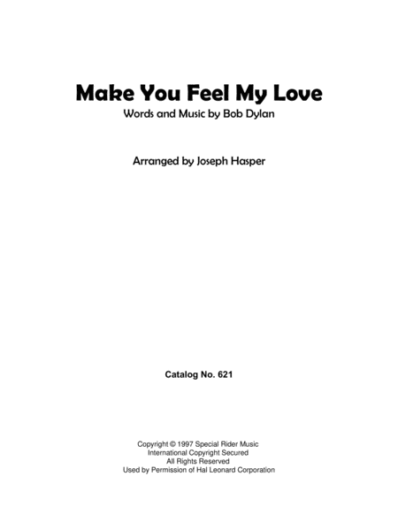 Make You Feel My Love Flute And Piano Page 2