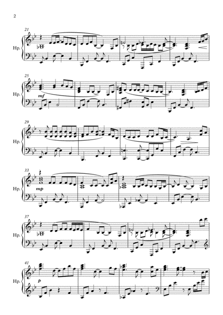 Make You Feel My Love Pedal Harp Solo Page 2