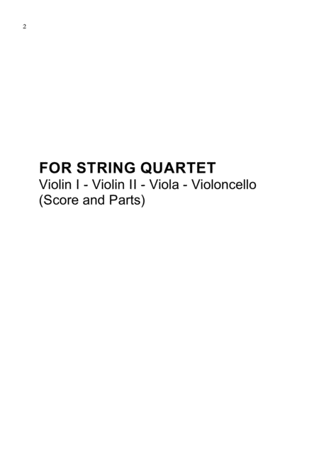 Mambo 5 Sheet Music For String Quartet Score And Parts Page 2