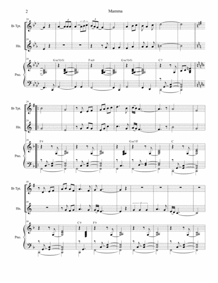 Mamma Duet For Bb Trumpet And French Horn Page 2