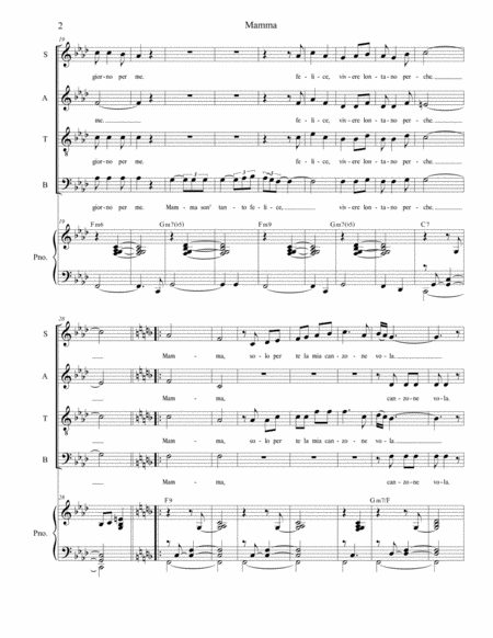 Mamma For Satb Page 2