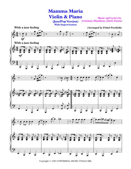 Mamma Maria With Improvisation For Violin And Piano Video Page 2