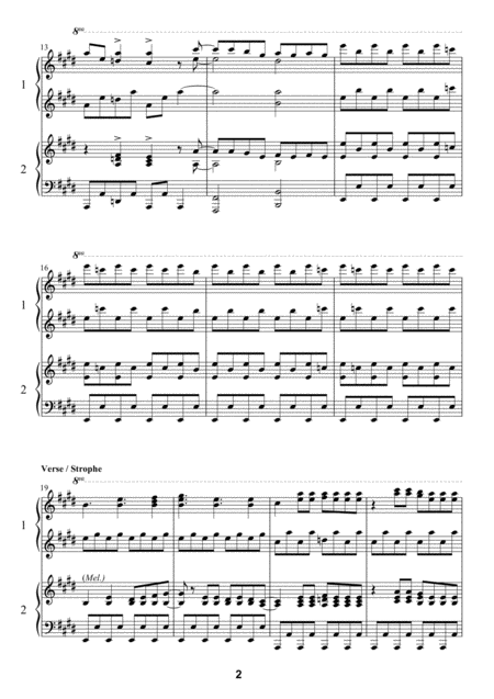 Mamma Mia 4 Hands Piano Page 2