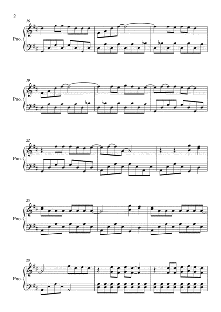 Mamma Mia By Abba Piano Page 2