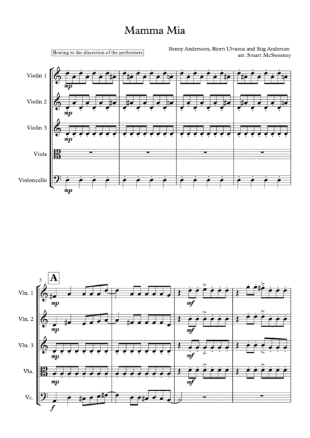 Mamma Mia String Ensemble Page 2