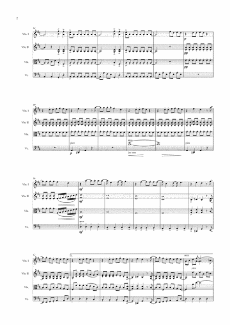 Mamma Mia String Quartet Page 2
