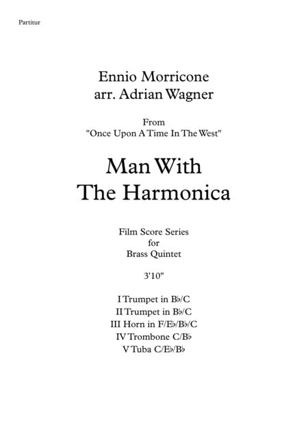 Man With The Harmonica Ennio Morricone Brass Quintet Arr Adrian Wagner Page 2
