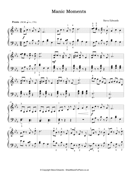 Manic Moments Piano Solo Page 2