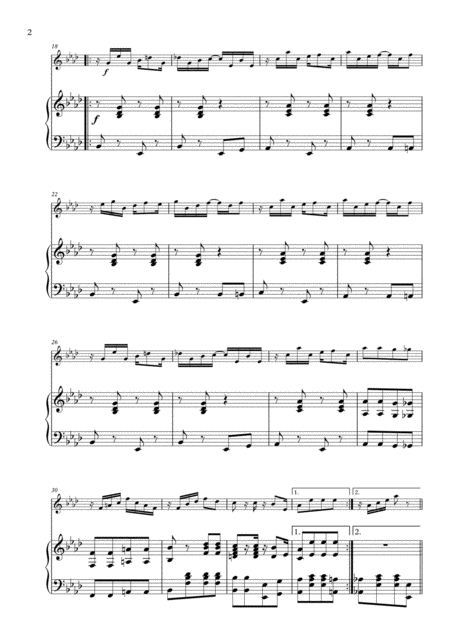 Maple Leaf Rag For Flute And Piano Page 2