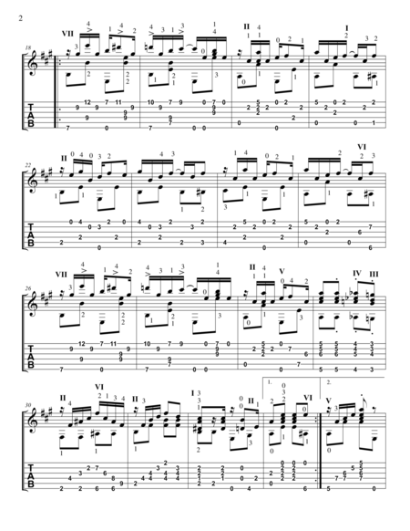 Maple Leaf Rag For Guitar Authentic Arrangement Page 2