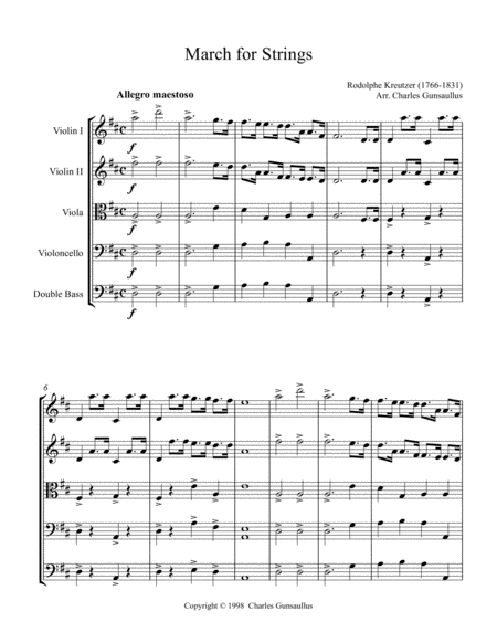 March For Strings Kreutzer Etude 35 Arranged For String Orchestra Page 2