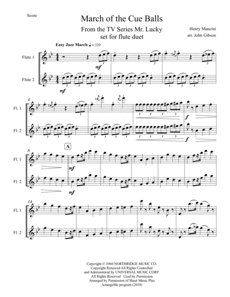 March Of The Cue Balls Flute Duet Page 2