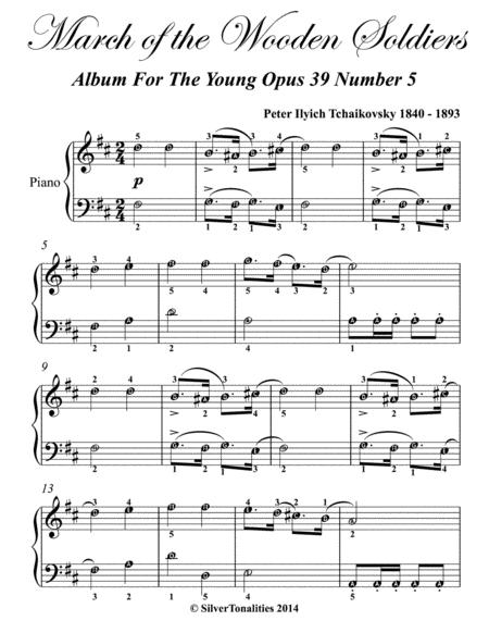 March Of The Wooden Soldiers Album For The Young Opus 39 Number 5 Easy Piano Sheet Music Page 2