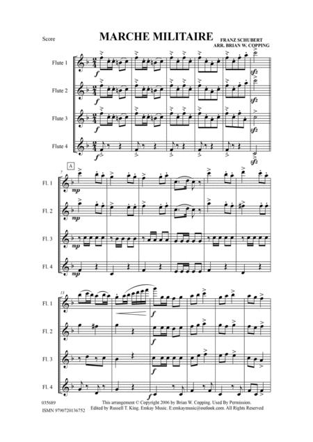 Marche Militaire Flute Quartet Page 2