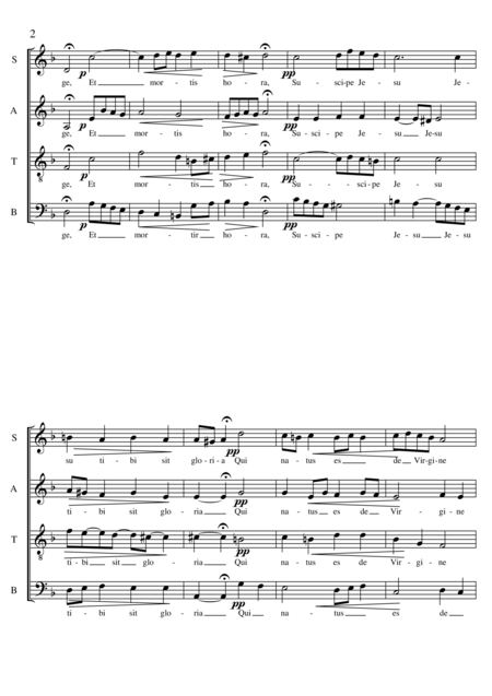 Maria Mater Gratiae Choir Satb A Cappella Page 2