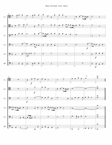 Maria Voll Genad For Trombone Or Low Brass Sextet Page 2