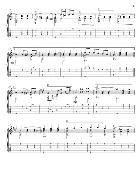 Marie Ah Marie Neapolitan Guitar Solo Fingerstyle Page 2