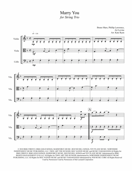 Marry You String Trio Page 2