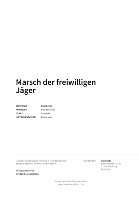 Marsch Der Freiwilligen Jger Page 2