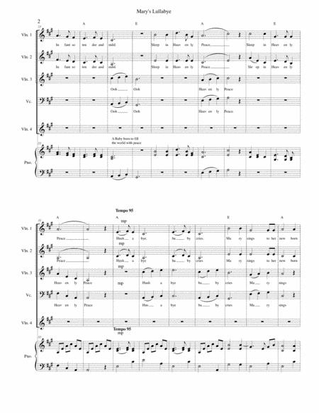 Marys Lullaby Strings And Piano Page 2
