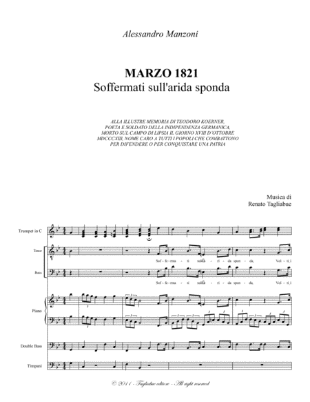Marzo 1821 Soffermati Sull Arida Sponda A Manzoni Page 2