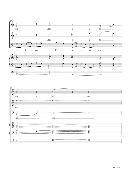 Mass For Mens Voices And Organ Page 2