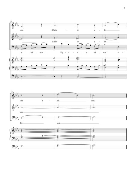Mass For Mixed Choir And Organ Page 2
