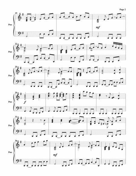 Massachusetts The Lights Went Out Piano Solo Page 2