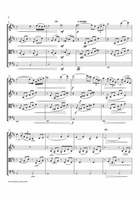 Meditation From Thais String Quartet Page 2