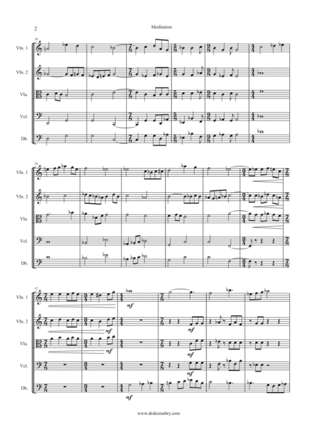 Meditation String Orchestra Page 2