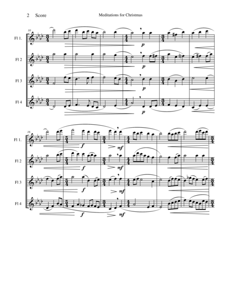 Meditations For Christmas Russian Chant For Flute Quartet Page 2