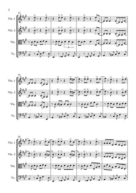 Meghan Trainor All About That Bass String Quartet Page 2