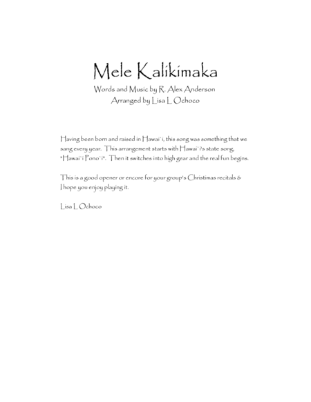 Mele Kalikimaka For Flute Choir Page 2