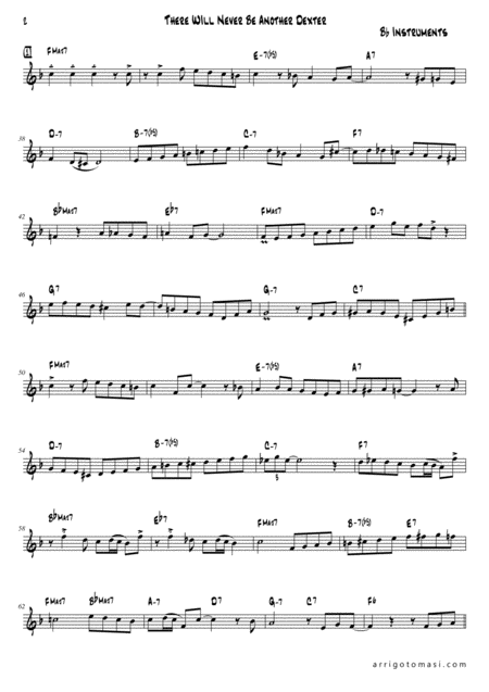 Melodic Jazz Improvisation Series There Will Never Be Another Dexter Bb Instruments Page 2