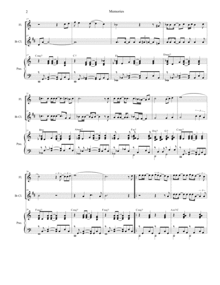 Memories Duet For Flute And Bb Clarinet Page 2