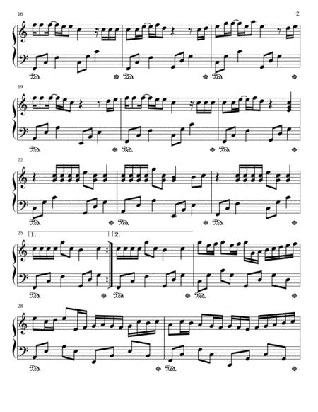 Memories Easy Piano C Major Page 2