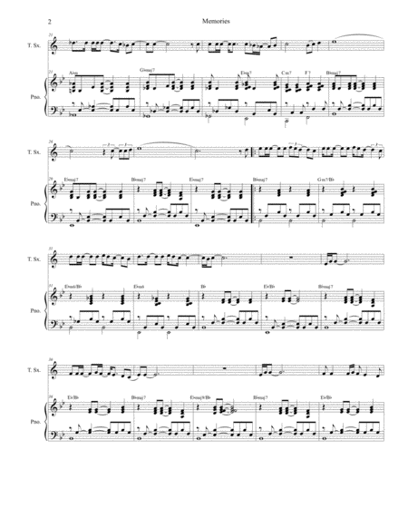 Memories For Solo Tenor Saxophone Page 2