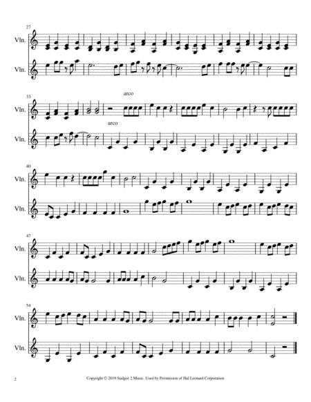 Memories Maroon 5 Arranged For To Violins Intermediate Level Easy Score Page 2