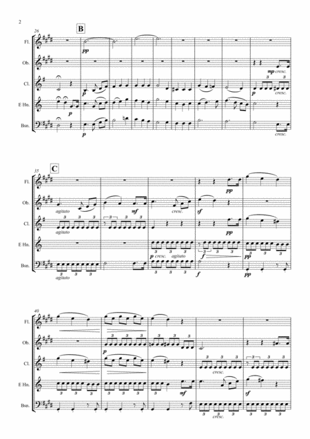 Mendelssohn Incidental Music From A Midsummer Nights Dream Op 61 7 Notturno Nocturne Wind Quintet Featuring Horn Page 2