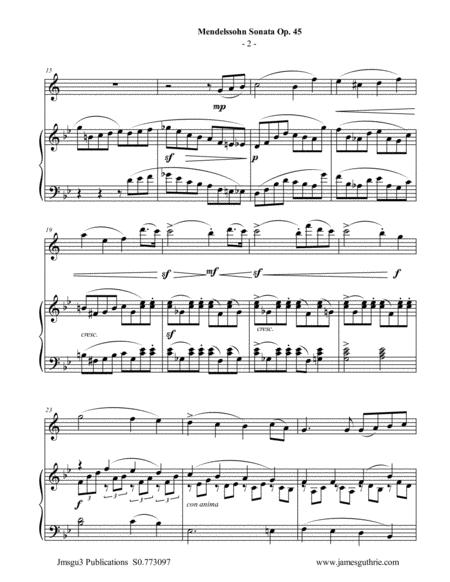 Mendelssohn Sonata Op 45 For Soprano Sax Piano Page 2