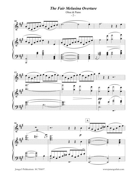 Mendelssohn The Fair Melusina Overture Op 32 For Oboe Piano Page 2