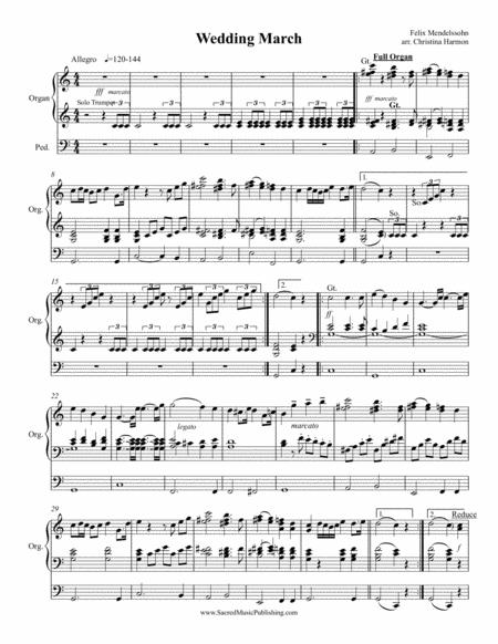 Mendelssohn Wedding March Organ Page 2