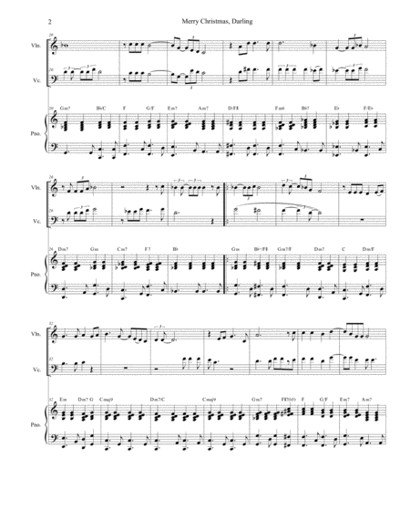 Merry Christmas Darling Duet For Violin And Cello Page 2