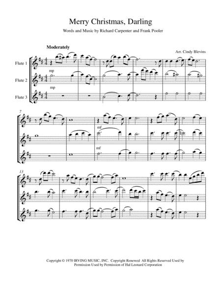 Merry Christmas Darling Flute Trio Page 2
