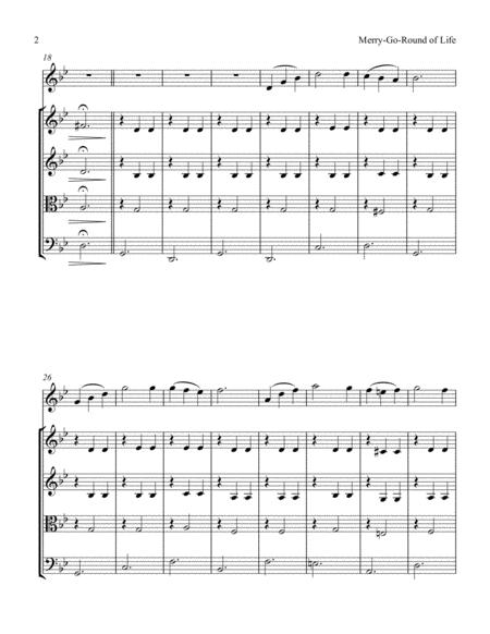 Merry Go Round Of Life String Quartet Flute Page 2